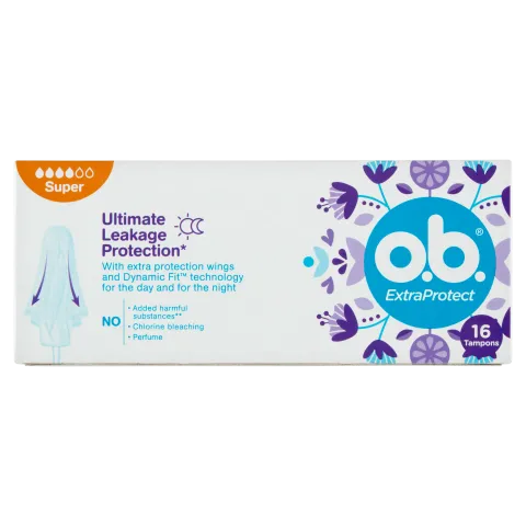 o.b. ExtraProtect Super tampon 16 db termékhez kapcsolódó kép