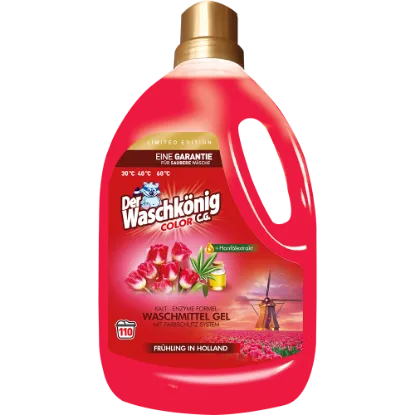 Der Waschkönig mosógél 3,305 l 110 mosás - Spring in Holland color termékhez kapcsolódó kép