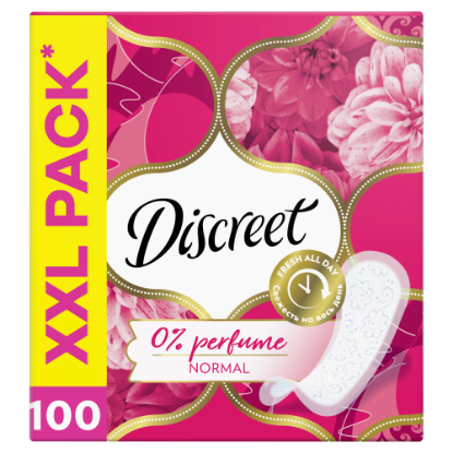Discreet Légáteresztő illatmentes Tisztasági Betétek, 100 db termékhez kapcsolódó kép