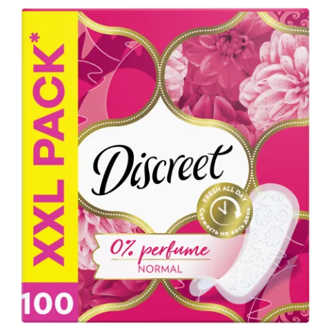 Discreet Légáteresztő illatmentes Tisztasági Betétek, 100 db termékhez kapcsolódó kép