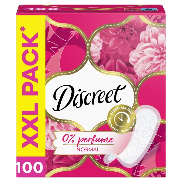 Discreet Légáteresztő illatmentes Tisztasági Betétek, 100 db termékhez kapcsolódó kép