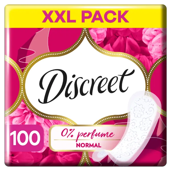 Discreet Légáteresztő illatmentes Tisztasági Betétek, 100 db termékhez kapcsolódó kép