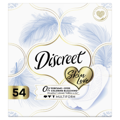 Discreet Légáteresztő Multiform 0%-os Skin Love Tisztasági Betétek x54 termékhez kapcsolódó kép