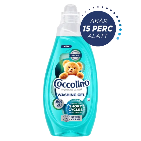 Coccolino Wonder Wash Speed Clean mosógél gyors mosáshoz 37 mosás 1480 ml  termékhez kapcsolódó kép
