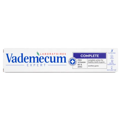 Vademecum Expert Complete fogkrém B5 pro vitaminnal és cinkkel 75 ml termékhez kapcsolódó kép