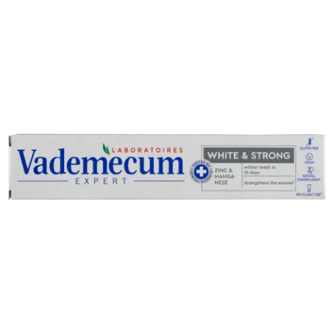 Vademecum White & Strong fogkrém cinkkel és mangánnal 75 ml termékhez kapcsolódó kép