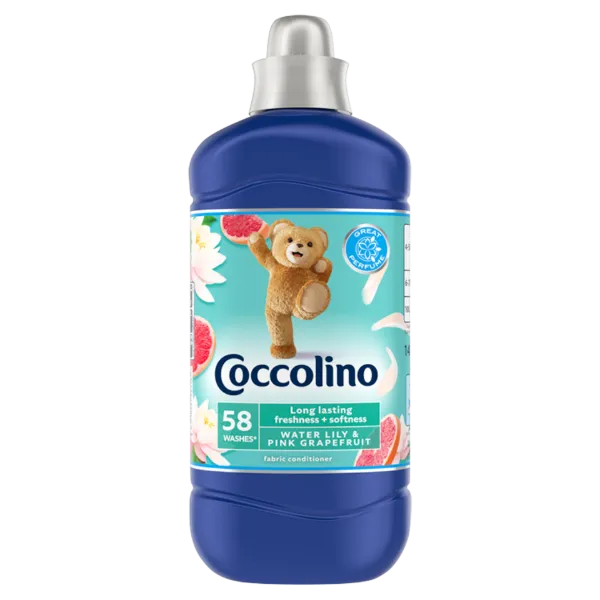 Coccolino Water Lily & Pink Grapefruit öblítőkoncentrátum 58 mosás 1450 ml  termékhez kapcsolódó kép