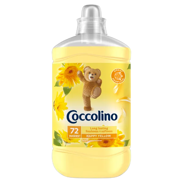 Coccolino Happy Yellow öblítőkoncentrátum 72 mosás 1800 ml termékhez kapcsolódó kép