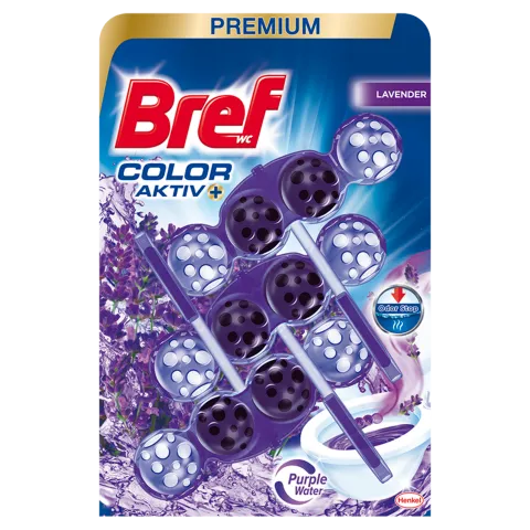 Bref Color Aktiv Lavender WC frissítő 3 x 50 g termékhez kapcsolódó kép