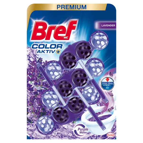 Bref Color Aktiv Lavender WC frissítő 3 x 50 g termékhez kapcsolódó kép