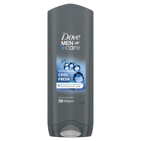 Dove Men+Care Invigorating Cool Fresh tusfürdő testre, arcra, hajra 250 ml termékhez kapcsolódó kép