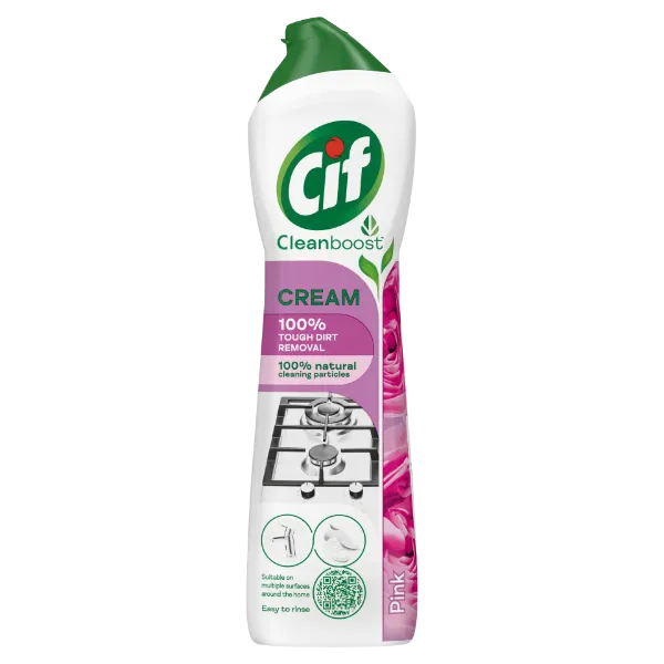 Cif Cleanboost Cream Pink súrolókrém 500 ml termékhez kapcsolódó kép