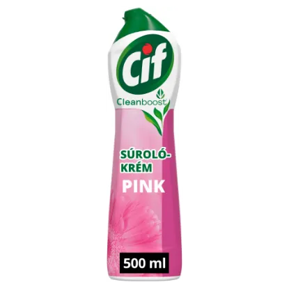 Cif Cleanboost Cream Pink súrolókrém 500 ml termékhez kapcsolódó kép