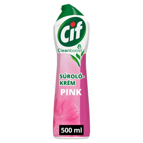 Cif Cleanboost Cream Pink súrolókrém 500 ml termékhez kapcsolódó kép