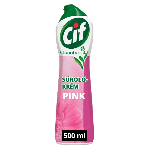 Cif Cleanboost Cream Pink súrolókrém 500 ml termékhez kapcsolódó kép