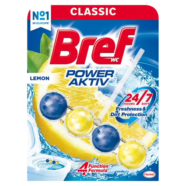 Bref Power Aktiv Lemon WC frissítő 50 g termékhez kapcsolódó kép