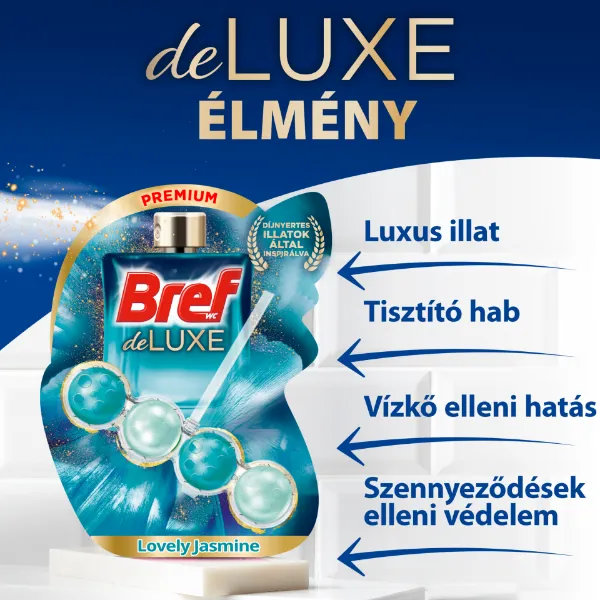 Bref Deluxe Lovely Jasmine WC frissítő 3 x 50 g termékhez kapcsolódó kép