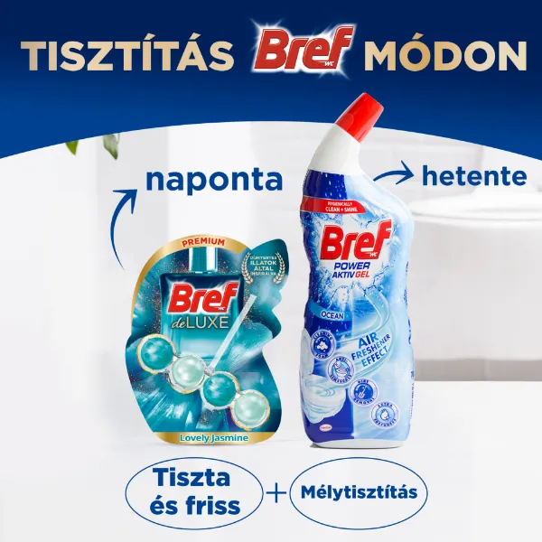 Bref Deluxe Lovely Jasmine WC frissítő 3 x 50 g termékhez kapcsolódó kép