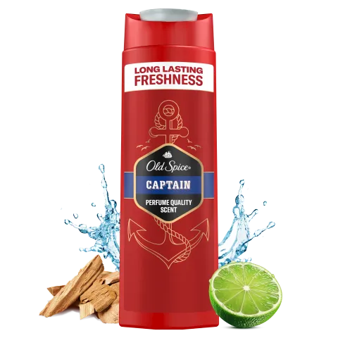 Old Spice Captain Tusfürdő És Sampon Férfiaknak 400 ml, 3az1-ben, Hosszan Tartó Frissesség termékhez kapcsolódó kép