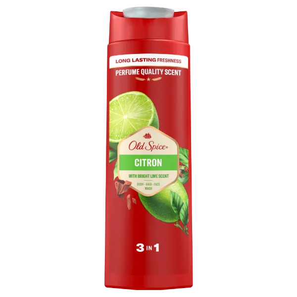 Old Spice Citron Tusfürdő És Sampon Férfiaknak 400 ml, 3az1-ben, Hosszan Tartó Frissesség termékhez kapcsolódó kép