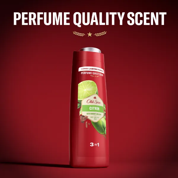Old Spice Citron Tusfürdő És Sampon Férfiaknak 400 ml, 3az1-ben, Hosszan Tartó Frissesség termékhez kapcsolódó kép