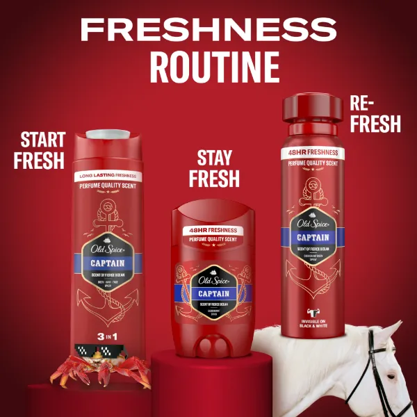 Old Spice Captain Tusfürdő És Sampon Férfiaknak, 250 ml termékhez kapcsolódó kép