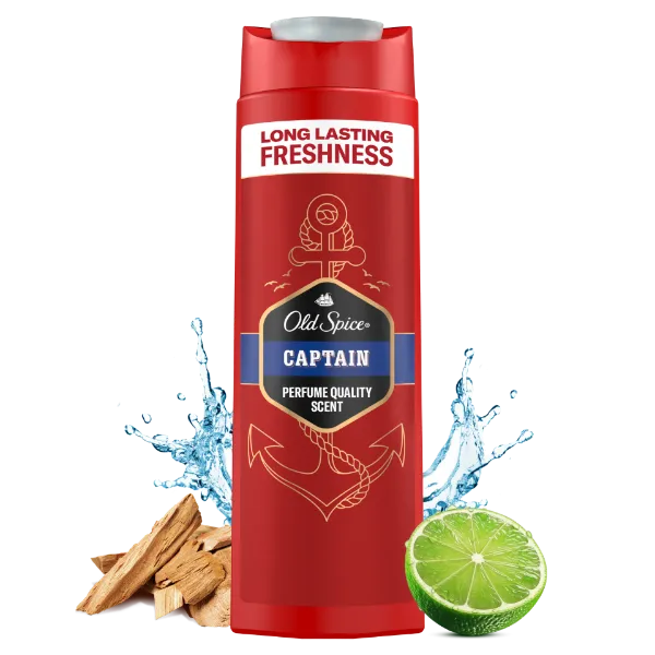 Old Spice Captain Tusfürdő És Sampon Férfiaknak, 250 ml termékhez kapcsolódó kép