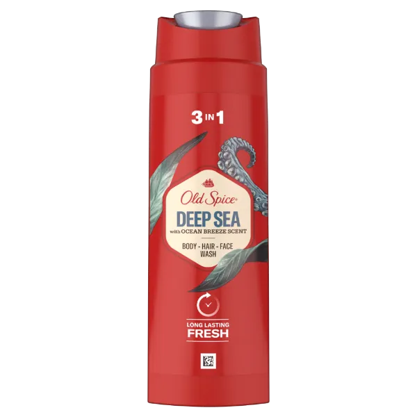 Old Spice Deep Sea Tusfürdő És Sampon Férfiaknak 250ml, 3az1-ben, Hosszan Tartó Frissesség termékhez kapcsolódó kép