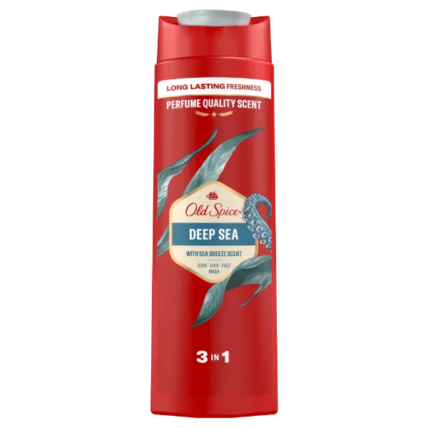 Old Spice Deep Sea Tusfürdő És Sampon Férfiaknak 400ml, 3az1-ben, Hosszan Tartó Frissesség termékhez kapcsolódó kép