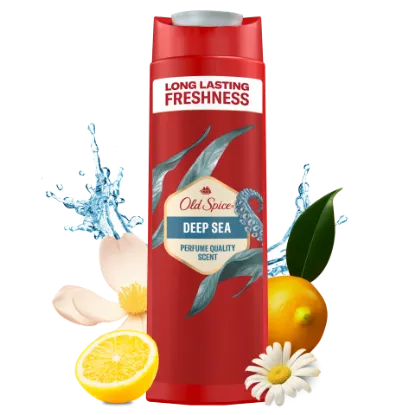 Old Spice Deep Sea Tusfürdő És Sampon Férfiaknak 400ml, 3az1-ben, Hosszan Tartó Frissesség termékhez kapcsolódó kép