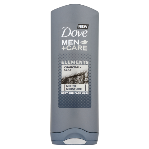 Dove Men+Care Elements Charcoal+Clay tusfürdő testre és arcra 250 ml termékhez kapcsolódó kép