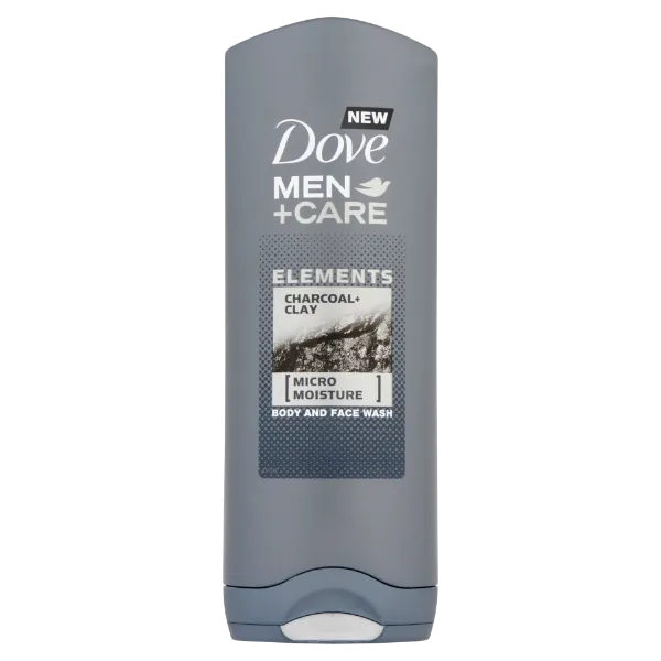 Dove Men+Care Elements Charcoal+Clay tusfürdő testre és arcra 250 ml termékhez kapcsolódó kép