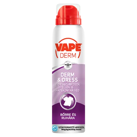 Vape Derm&Dress szúnyog és kullancsriasztó száraz aeroszol 100 ml termékhez kapcsolódó kép
