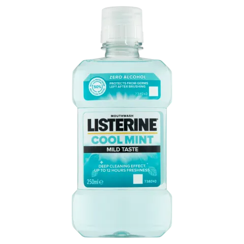 Listerine Cool Mint Mild Taste szájvíz 250 ml termékhez kapcsolódó kép