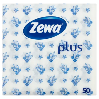Zewa Plus kék mintás szalvéta 1 rétegű 50 db termékhez kapcsolódó kép