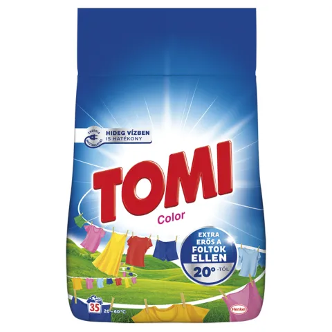 Tomi Color mosószer színes ruhákhoz 35 mosás 2,1 kg termékhez kapcsolódó kép