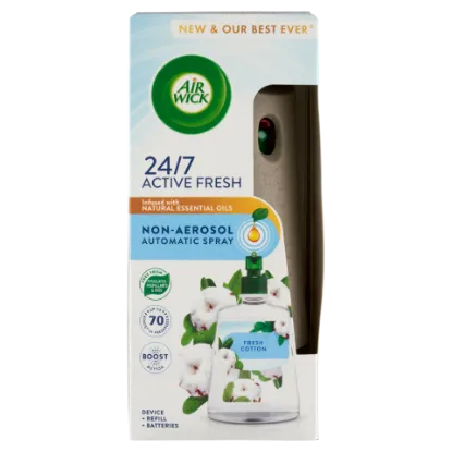 Air Wick Active Fresh Friss Pamut készülék és utántöltő 228 ml  termékhez kapcsolódó kép