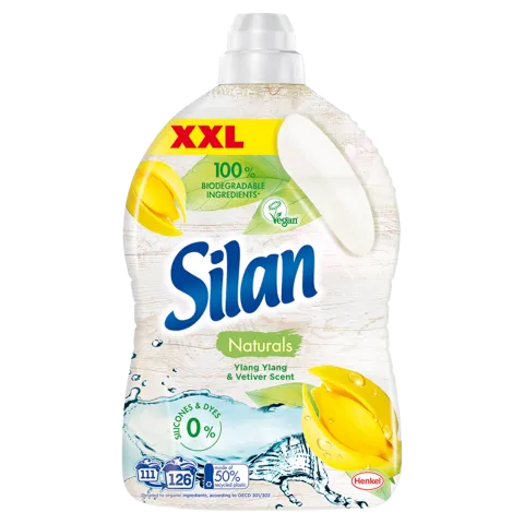 Silan Naturals Ylang Ylang & Vetiver Scent textilöblítő koncentrátum 126 mosás 2772 ml termékhez kapcsolódó kép