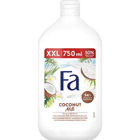 Fa Coconut Milk tus- és habfürdő 750 ml termékhez kapcsolódó kép