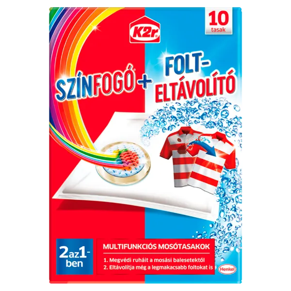 K2r Színfogó + Oxi Folteltávolító mosótasak 10 db  termékhez kapcsolódó kép