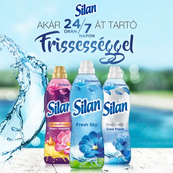 Silan Freshness Fresh Sky textilöblítő koncentrátum 76 mosás 1672 ml termékhez kapcsolódó kép