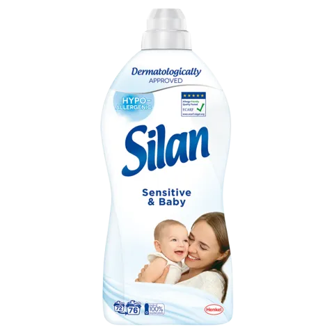 Silan Sensitive & Baby textilöblítő koncentrátum 76 mosás 1672 ml termékhez kapcsolódó kép