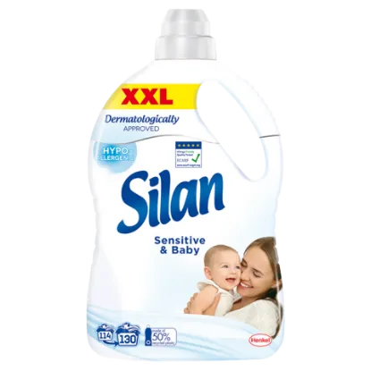 Silan Sensitive & Baby textilöblítő koncentrátum 130 mosás 2860 ml termékhez kapcsolódó kép