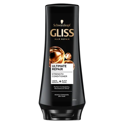Gliss Ultimate Repair hajbalzsam folyékony keratinnal & fekete gyönggyel 200 ml termékhez kapcsolódó kép