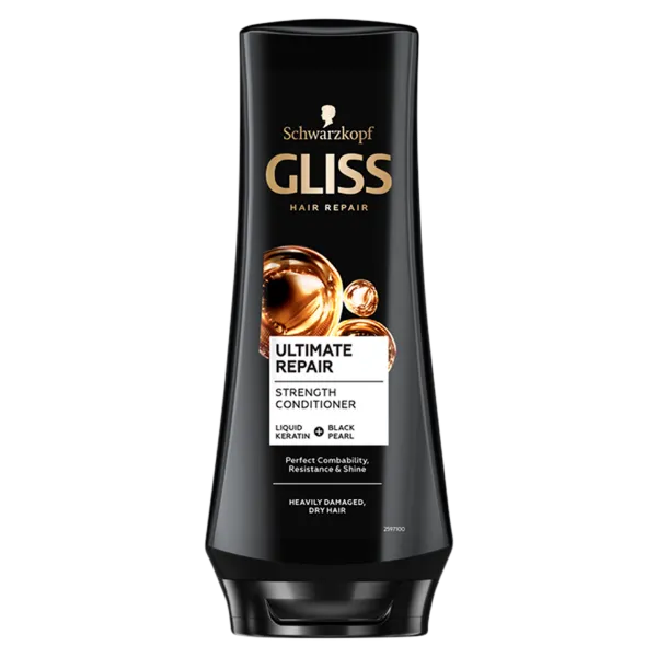 Gliss Ultimate Repair hajbalzsam folyékony keratinnal & fekete gyönggyel 200 ml termékhez kapcsolódó kép