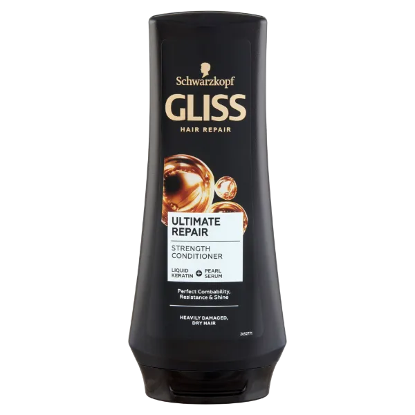 Gliss Ultimate Repair hajbalzsam folyékony keratinnal & fekete gyönggyel 200 ml termékhez kapcsolódó kép