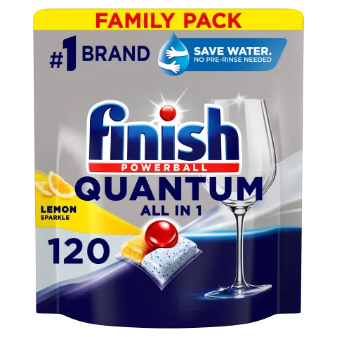 Finish Powerball Quantum All in 1 Citrom mosogatógép kapszula 120 db 1248 g termékhez kapcsolódó kép