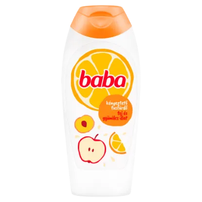 Baba kényeztető tusfürdő tej és gyümölcs 400 ml termékhez kapcsolódó kép
