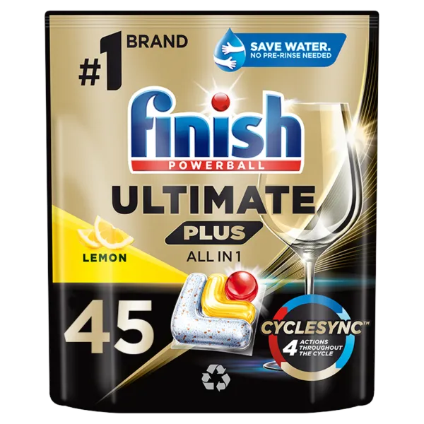 Finish Powerball Ultimate Plus All in 1 Citrom mosogatógép kapszula 45 db 549 g termékhez kapcsolódó kép