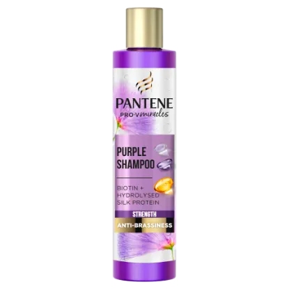 Pantene Pro-V Miracles Strength & AntiBrassiness lila sampon, 225 ml termékhez kapcsolódó kép